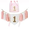 Boho 1st Birthday High Chair Banner  Modern Nursery  Baby Room Party Decoration 10