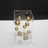Modern Geometric Metal Ball Art Ornament With Transparent Acrylic Box Decor 9
