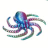 Flexible 3D Printed Octopus Figurine  Movable Ocean Animal Desk  Aquarium Decor Toy 6