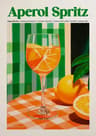 Aperol Spritz Cocktail Canvas Wall Art  Italian Pizza Wine  Negroni Kitchen Poster 6