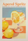 Aperol Spritz Cocktail Canvas Wall Art  Italian Pizza Wine  Negroni Kitchen Poster 23