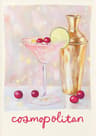 Aperol Spritz Cocktail Canvas Wall Art  Italian Pizza Wine  Negroni Kitchen Poster 22