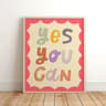 Believe In Magic Unicorn Nursery Wall Art  Inspirational Canvas Print For Kids Bedroom  Playroom De