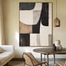 Beige Abstract Handmade Canvas Wall Art  Minimalist Neutral Painting For Modern Living Room Decor 14