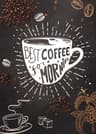 Nordic Coffee Cup Canvas Wall Art Print For Cafe Kitchen  Restaurant Decor 13