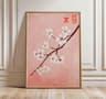 Japanese Crane Ukiyoe Canvas Wall Art Vintage Red Sun Oriental Poster 11