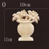 Natural Wood Carved Applique Onlays  Antique Furniture Moulding Decor 9