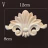 Natural Wood Carved Applique Onlays  Antique Furniture Moulding Decor 18