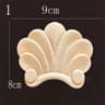 Natural Wood Carved Applique Onlays  Antique Furniture Moulding Decor 24