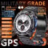 TRex3 Pro GPS Offline Map Smart Watch  AMOLED Military Waterproof Fitness Tracker With Bluetooth Ca 10