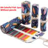 Canvas Roll Up Pencil Case  Portable Brush Pen Organizer  Cute Stationery Holder 6