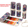 Canvas Roll Up Pencil Case  Portable Brush Pen Organizer  Cute Stationery Holder 8