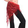 Womens Sequins Tassel Belly Dance Hip Scarf Waist Belt  Shiny Arabian Dance Costume Accessory 8
