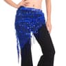 Womens Sequins Tassel Belly Dance Hip Scarf Waist Belt  Shiny Arabian Dance Costume Accessory 10