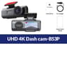 4K UHD Dash Cam DVR  WiFi GPS Night Vision Front  Rear Car Camera With 24H Parking Monitor 7