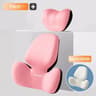 ErgoDrive Universal Car Lumbar Support  Neck Pillow Set  Removable Washable Memory Foam Backrest Cu