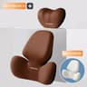 ErgoDrive Universal Car Lumbar Support  Neck Pillow Set  Removable Washable Memory Foam Backrest Cu