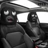 Universal Cartoon Eyes Car Headrest Covers  Breathable Stretchable Seat Protector Pillowcase Set 15