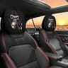 Universal Cartoon Eyes Car Headrest Covers  Breathable Stretchable Seat Protector Pillowcase Set 18