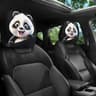Universal Cartoon Eyes Car Headrest Covers  Breathable Stretchable Seat Protector Pillowcase Set 19