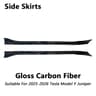 Glossy Black Front Bumper Body Kit For Tesla Model Y Juniper 2025  Front Lip Wind Blade Trim  Side  13