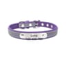 Personalized Engraved PU Leather Dog Collar  Custom Name ID Collar For Small Medium  Large Dogs 10