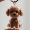Dog Hair Keepsake Keychain Pendant  Pet Fur Memory Holder For Bags Car Keys Couples Gift  Souvenir