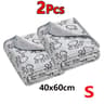 2Pack Soft Fluffy Pet Blanket  Cute Paw Print Cartoon Throw Mat For Dogs  Cats Warm Cozy Sleeping C 11