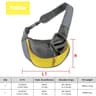 Breathable Dog Sling Carrier Backpack  HandsFree Crossbody Travel Bag For Dogs  Cats Up To 44 Lbs 13