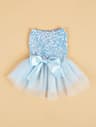 Princess Dog Dress With Sequin Bowknot  Elegant Tulle Puppy Dress For Small Dogs And Cats 6