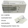 Professional Absorbable PGA Veterinary Suture Kit  12pcs Sterile Dog Surgical Training Thread With  15