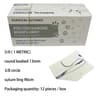 Professional Absorbable PGA Veterinary Suture Kit  12pcs Sterile Dog Surgical Training Thread With  17