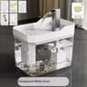 Transparent Cat Water Fountain With Auto Filter  USB Recirculating Pet Water Dispenser For Cats  Sm 7