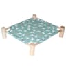 Outdoor Elevated Cat Bed House  Breathable Canvas Pet Hammock Bed With Durable Wooden Frame For Cat 9