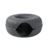 Donut Felt Cat Tunnel Bed  Foldable Interactive Cat Cave House  Play Tunnel Toy 7