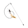 Dragonfly Feather Cat Teaser Wand  Interactive Cat Stick Toy With Replaceable Head  Flexible Wire 7