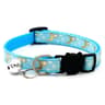 Colorful Paw Print Pet Collar With Bell  Adjustable Nylon Safety Collar For Cats Kittens  Small Dog 15