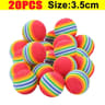Colorful EVA Rainbow Pet Ball Toy  BiteResistant Interactive Chew  Training Ball For Cats Kittens   7