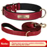 Personalized PU Leather Dog Collar With Free Engraved Nameplate  Custom ID Tag Collar For Small Med 26