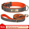 Personalized PU Leather Dog Collar With Free Engraved Nameplate  Custom ID Tag Collar For Small Med 29