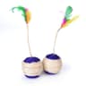 Interactive Sisal Cat Scratching Ball Toy With Sound  Teething Dental Cleaning  AntiBite Play Ball  12