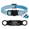 Personalized Reflective Cat Collar With Free Engraved ID Tag  Bell For Cats  Small Dogs 10