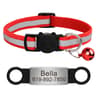 Personalized Reflective Cat Collar With Free Engraved ID Tag  Bell For Cats  Small Dogs 26