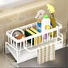 SpaceSaving Kitchen Sink Sponge Holder  Countertop Drain Basket  Cleaning Supply Organizer 11