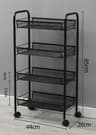 5Tier Rolling Storage Cart  Mobile Metal Utility Trolley Rack For Kitchen Bathroom Bedroom  Nursery 15