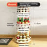 360 Rotating Metal Spice Rack Organizer  Kitchen Turntable Storage Rack For Countertop Pantry  Cabi 14