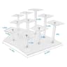 Acrylic MultiTier Display Stand  Clear Jewelry Cupcake Perfume  Collectible Organizer Display Rack 7