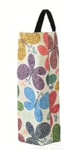 Canvas Plastic Bag Holder  Hanging Grocery Bag Dispenser Kitchen Wall Storage Organizer 8