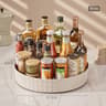 360 Rotating Spice Rack Turntable  NonSlip Kitchen Cabinet Lazy Susan Storage Organizer 6