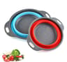 Collapsible Silicone Drain Basket For Fruits  Vegetables  Foldable Colander Kitchen Strainer 9